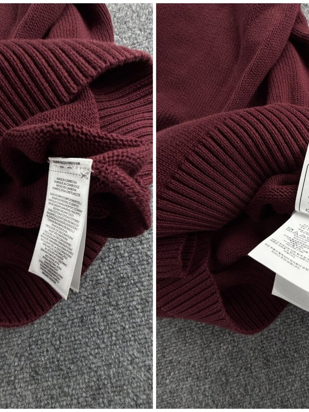 NWOT Polo Ralph Lauren Cotton Crewneck Sweater Red Wine XL Heavyweight Pullover - Picture 14 of 16
